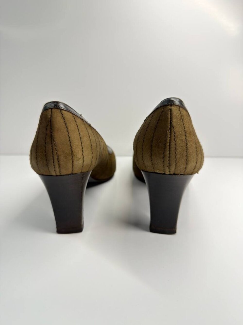 Valentina Rangoni Suede & Leather Heels – Women’s US 5.5B – Made in Italy - Picture 13 of 15